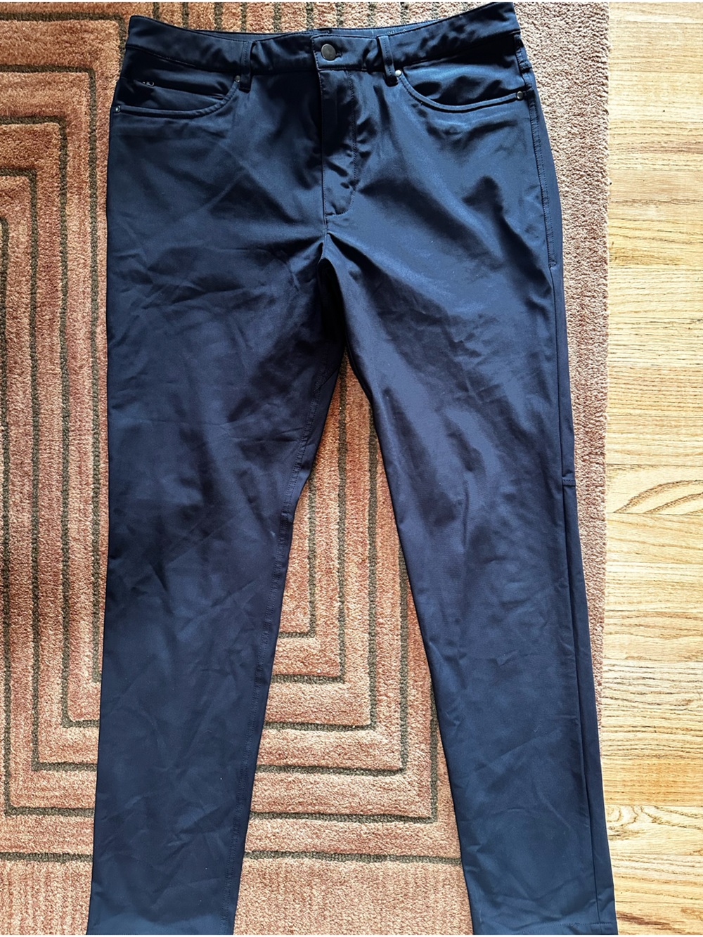 7 Diamonds Infinity Men's Navy Stretch Chinos